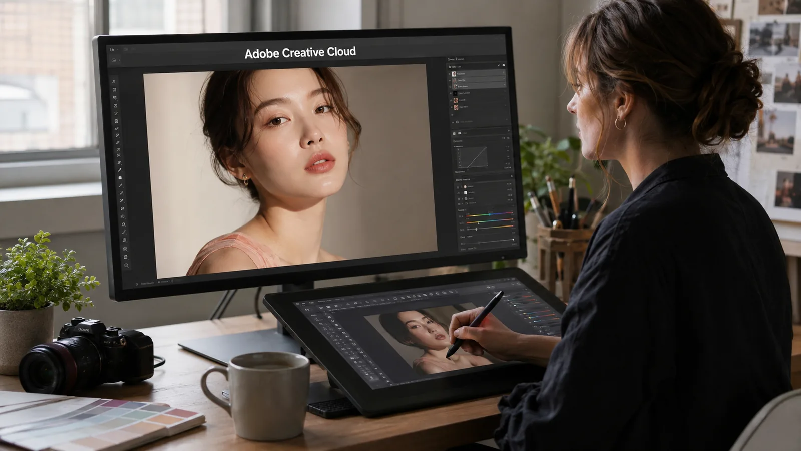 Adobe Creative Cloud 이용 장면