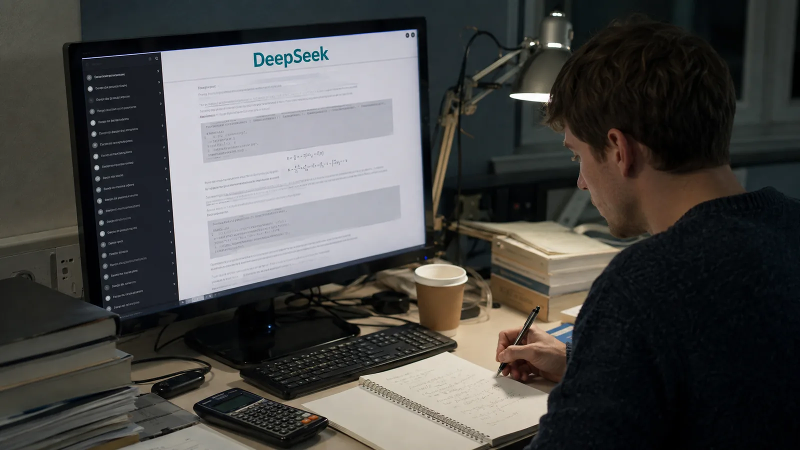 DeepSeek V4 이용 장면