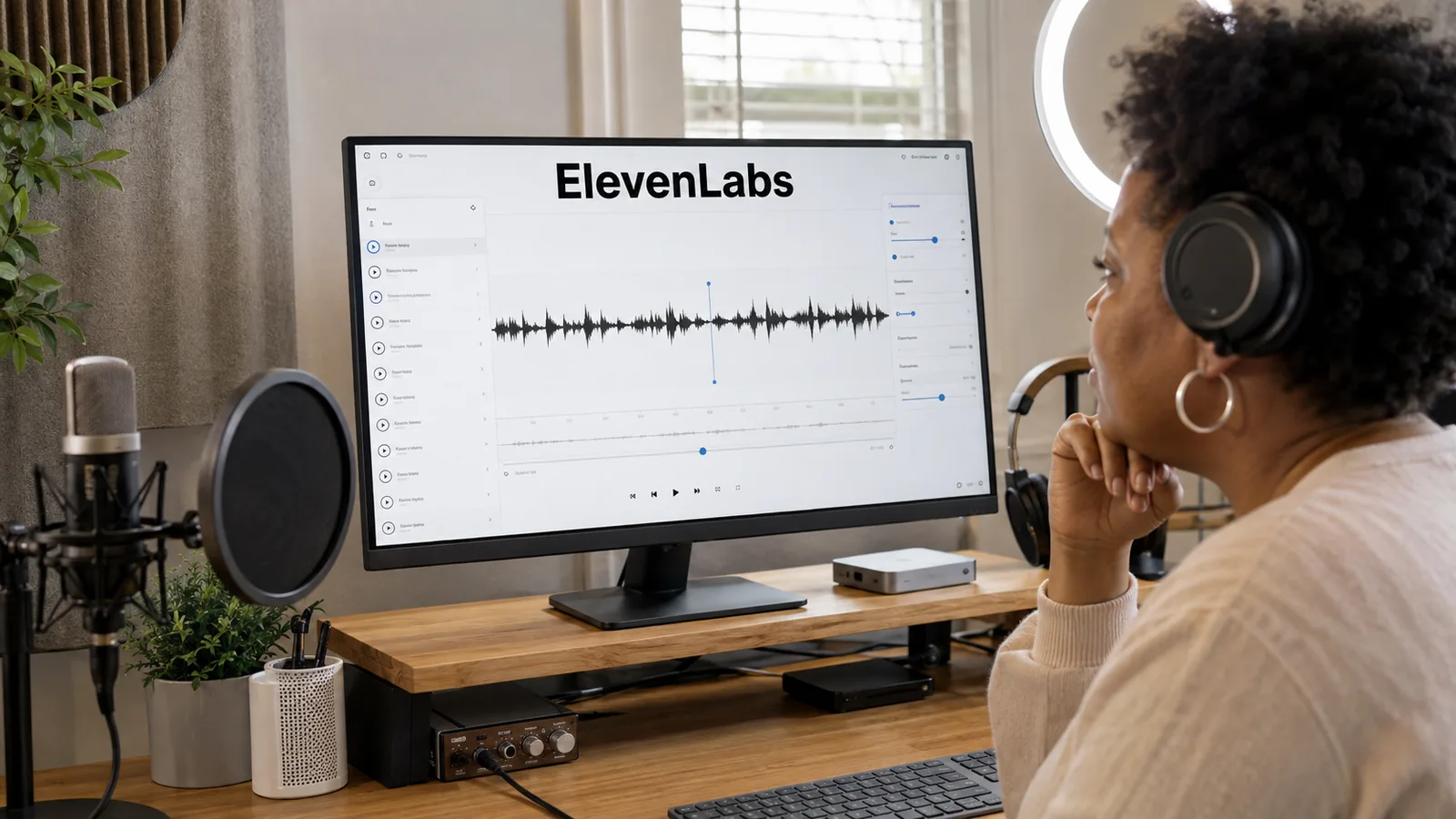 ElevenLabs Creator 이용 장면