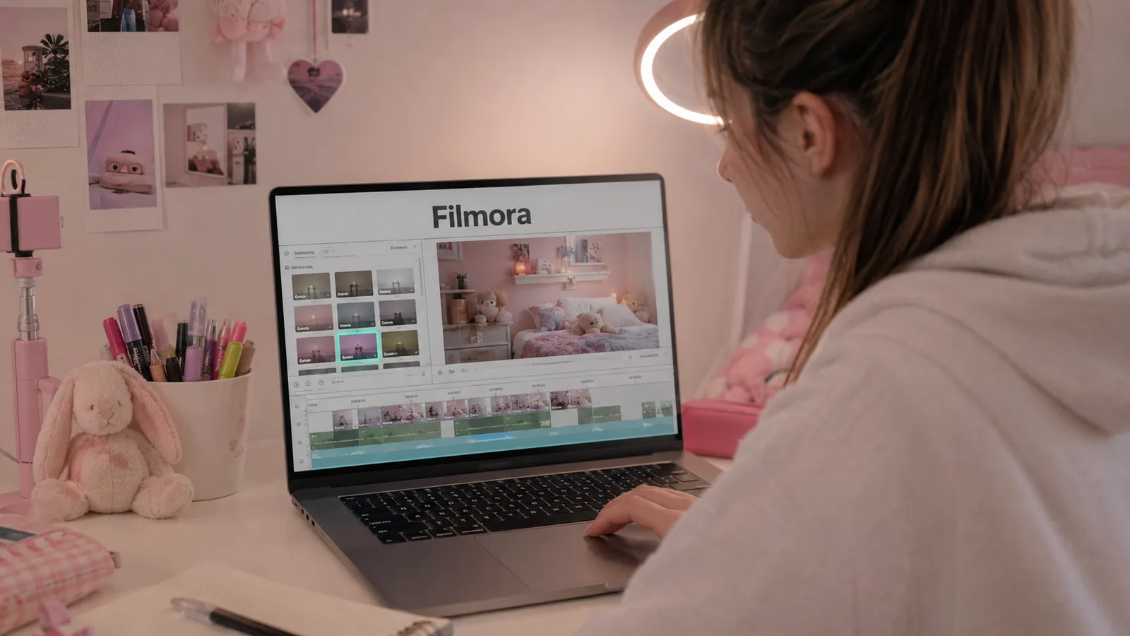 Filmora Advanced 이용 장면
