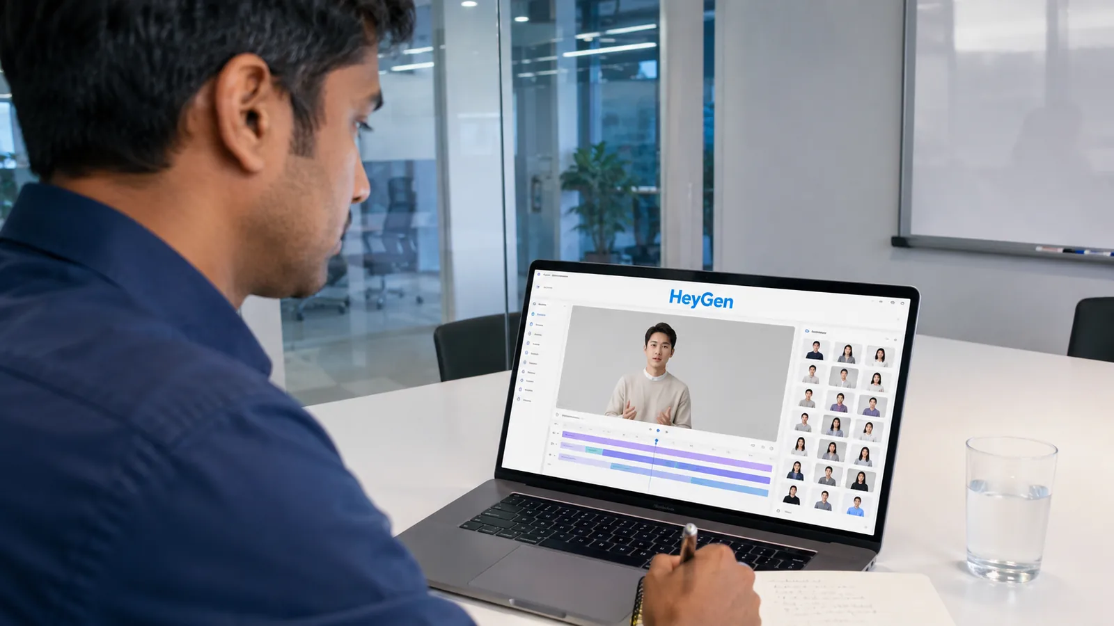 HeyGen Creator 이용 장면