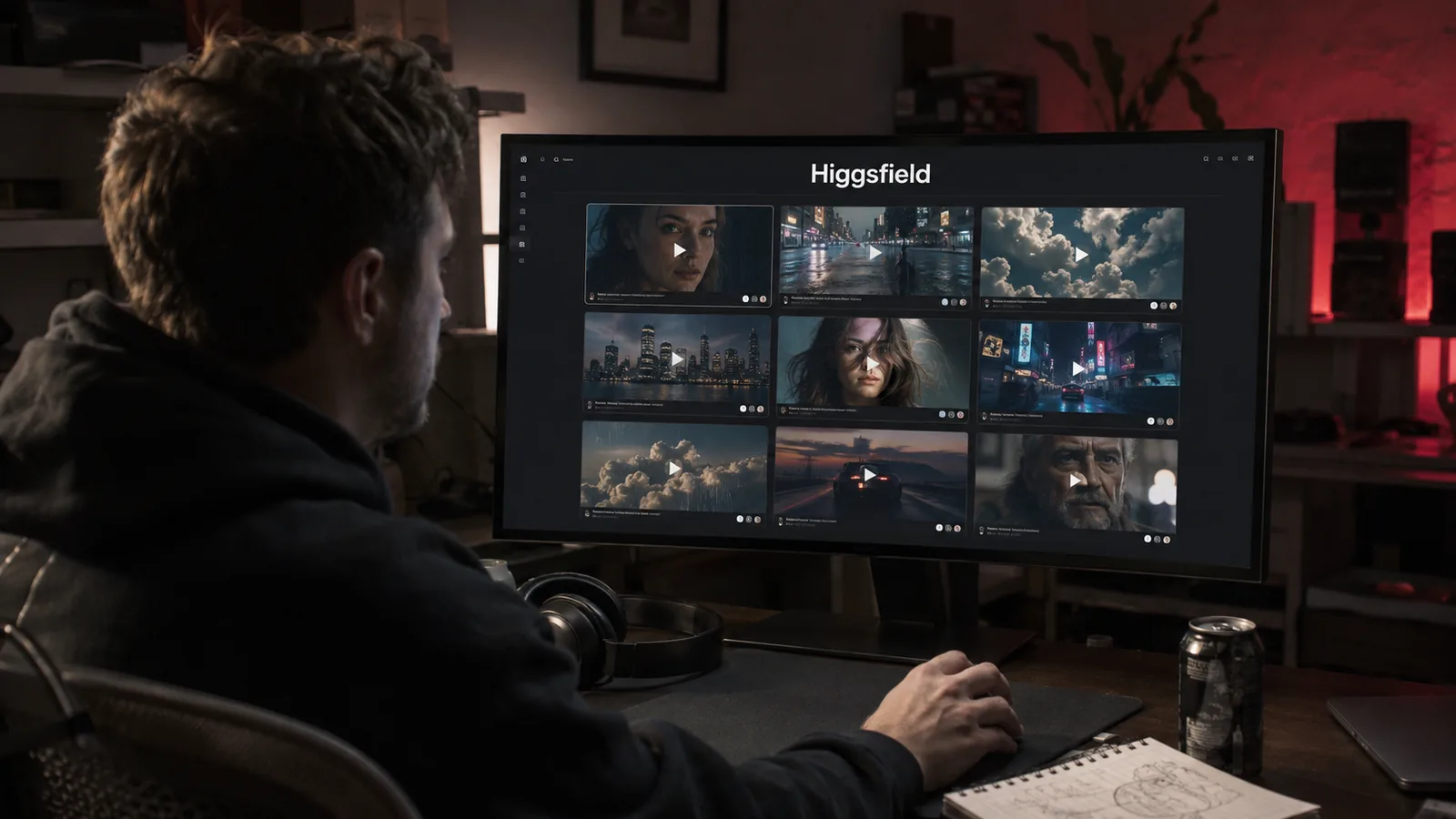 Higgsfield PLUS 이용 장면