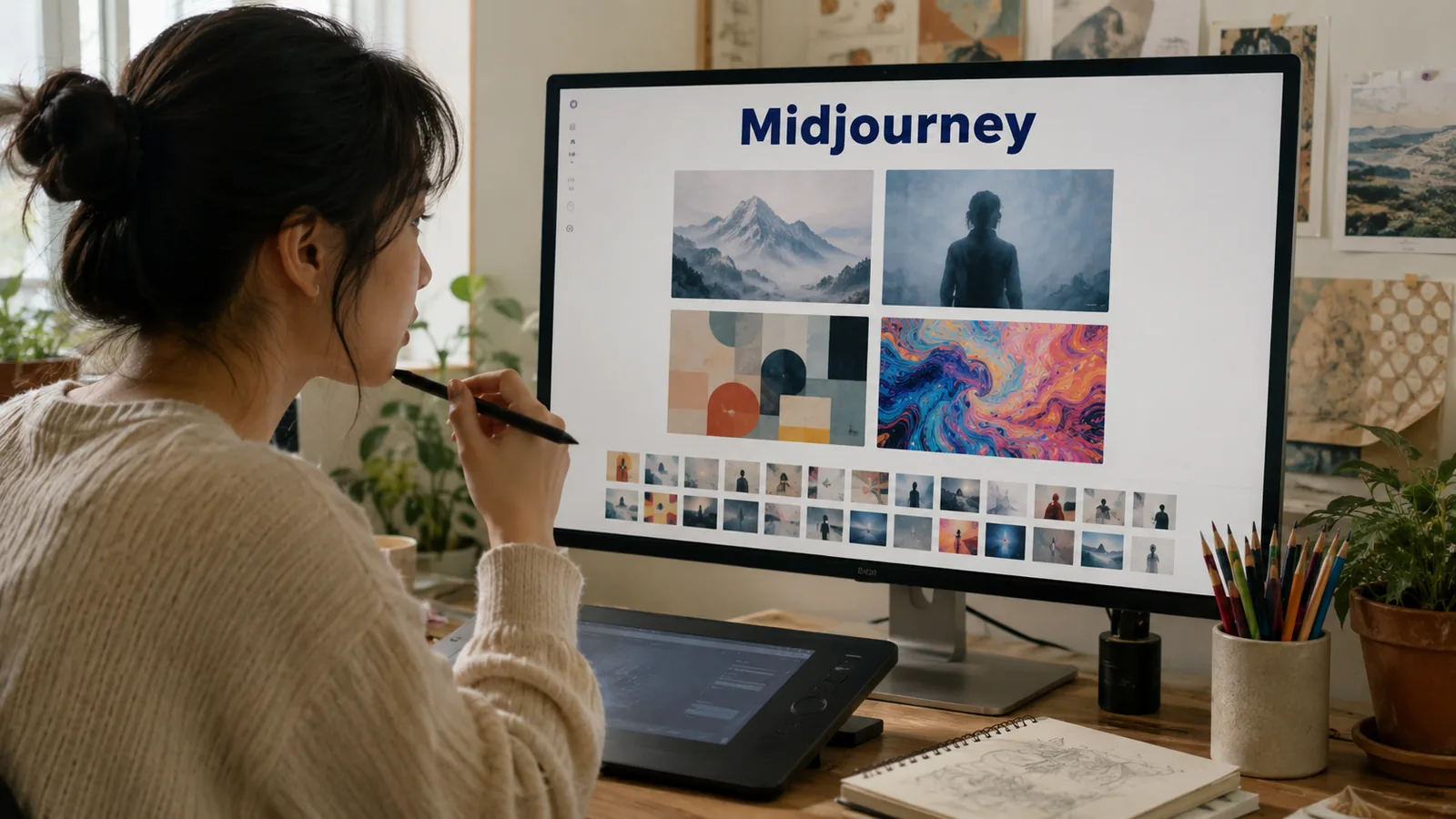 Midjourney 이용 장면