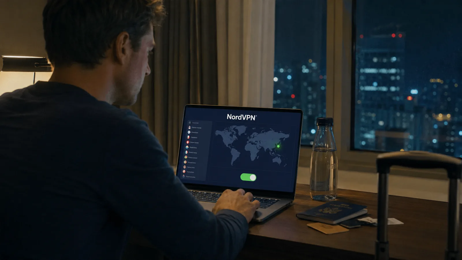 NordVPN 이용 장면